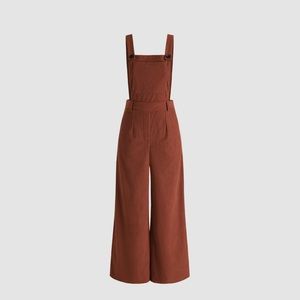 Red corduroy jumpsuit from Cider